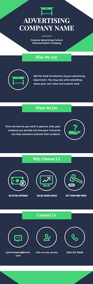 Advertising Company Infographic Design